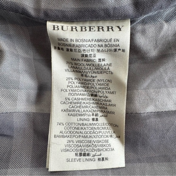 Burberry Double-Breasted wool cashmere Trench Coat with belt sz2 - Picture 13 of 16